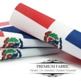 thumbnail image 4 of Anley Dominican Deluxe Desk Flag Set - 6 in x 4 in Miniature Dominican Desktop Flag Polyester, 4 of 7