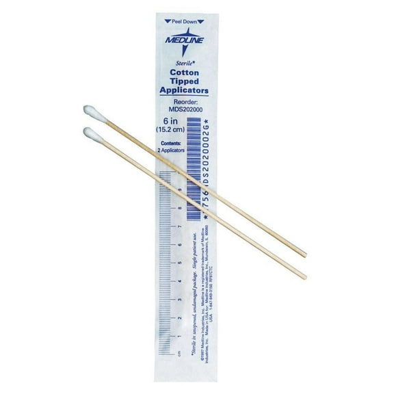 Medline Cotton Tipped Applicators, All Purpose, 6 Inch Count