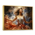 thumbnail image 2 of Designart "Stylish 1940S Victorys Portrait I" Fashion Floater Framed Canvas Art Print, 2 of 7