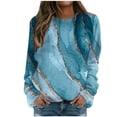 thumbnail image 1 of Blusa de manga larga con estampado de moda para mujer, suéter informal con cuello redondo, Tops, camisetas de chándal Fridja  bvmnju6684, 1 of 5