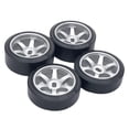thumbnail image 2 of segolike 4x 1/28 Wheel Rim and Tires Rubber Tyre Set for Wltoys P939 DIY Accessory 25mm, 2 of 3