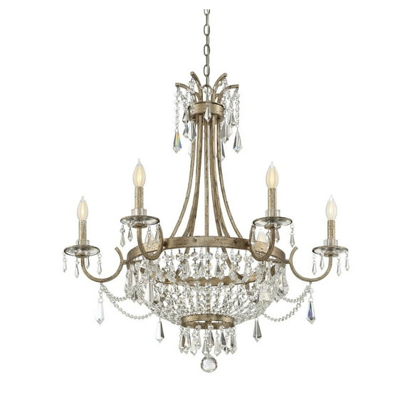 Claiborne by Brian Thomas 6-Light Chandelier in Avalite