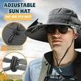 thumbnail image 4 of Uiz Merueh Hat with Fans Solar Power, Outdoor Wide Brim Sun Hat with 2 Solar Fan, Removable USB Charging Fan, Hiking Camping Fishing Hat, 4 of 8