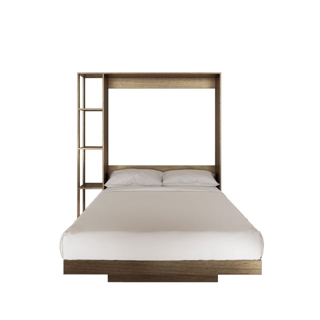 Cama Abatible Matrimonial Esencial Vertical (Color Louro)