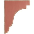 thumbnail image 3 of 1 3/4"W x 8 1/2"D x 11"H Bedford Wood Vintage Decor Bracket, Salvage Red, 3 of 6