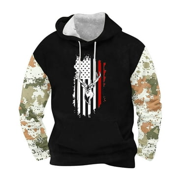 JUSLIO Mens Hoodies Hooded Graphic Sweatshirts Everyday Long Sleeve Sporty Drawstring Sweatshirts