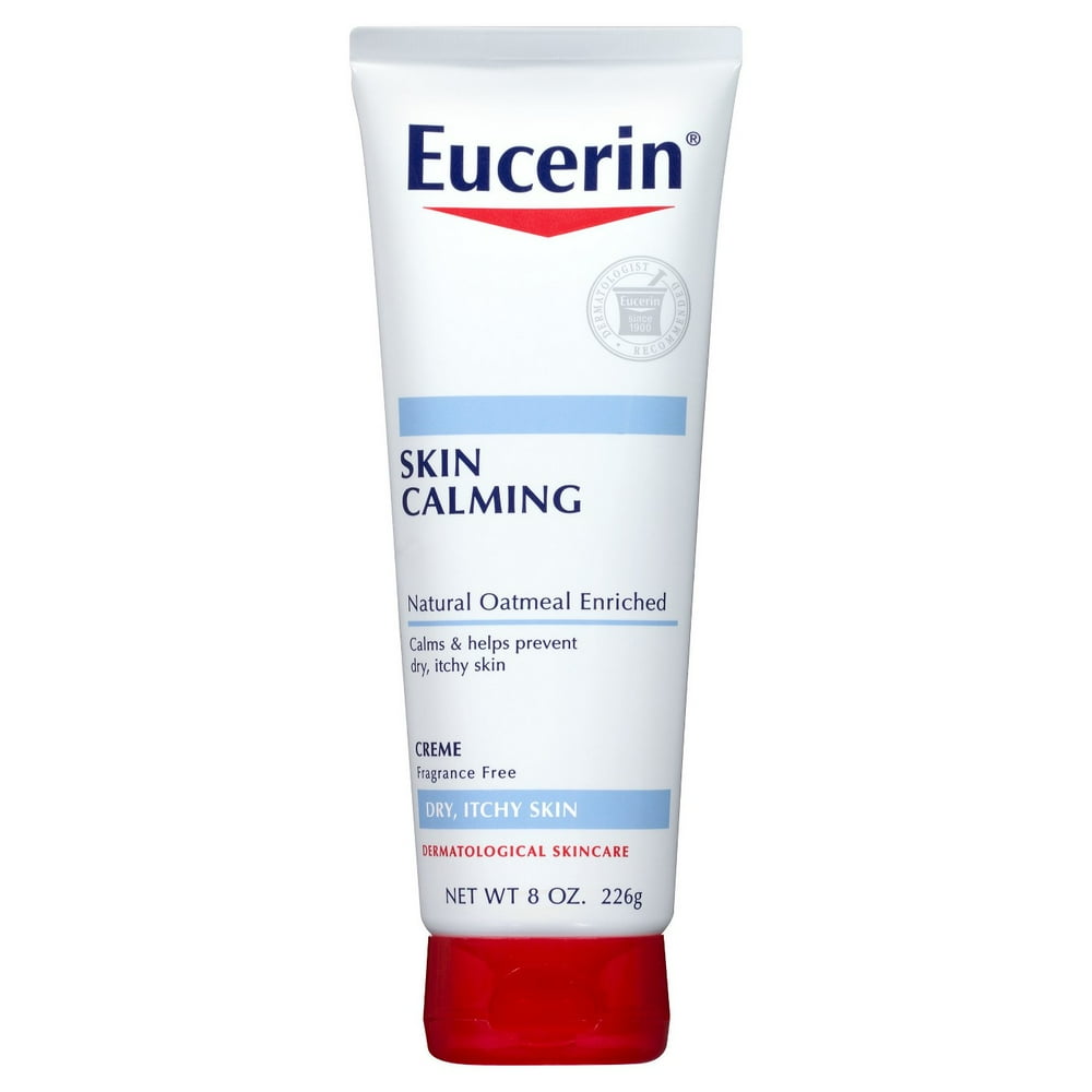 4 Pack Eucerin Calming Daily Moisturizer Creme 8oz Each
