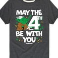 thumbnail image 3 of Star Wars - Yoda May The 4Th - Toddler And Youth Short Sleeve Tee, 3 of 5