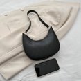 thumbnail image 3 of Bolsa De Hombro Rhombic Lattice Underarm Bags Casual Crescent Shoulder Bag para viajes (negro), 3 of 8