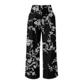 thumbnail image 3 of TINZ Pantalons Larges Imprimés pour Femmes Grande Taille Pantalons Décontractés pour Femmes Pantalons de Randonnée Combinaisons pour Femmes Pantalons Longs Décontractés Pantalons Harem Amples Pantalons de Survêtement pour Femmes Taille Haute Décontractés, 3 of 3