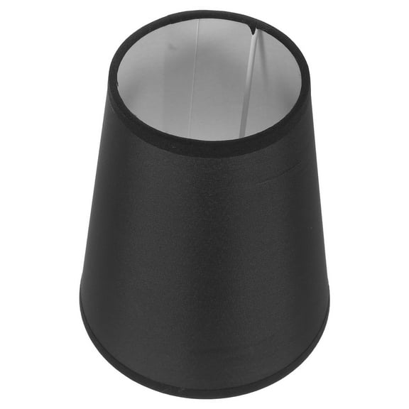 Raindrops Black Cloth Composite Lampshade for Desk and Table Lamps Decorative Shade with Comfortable Touch 6.5 Inches