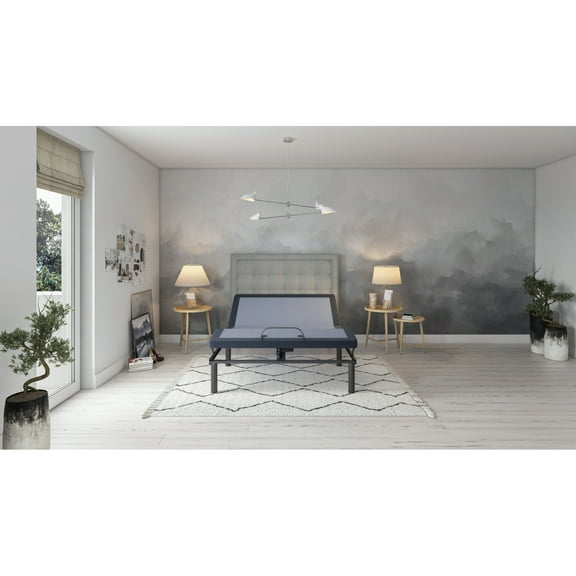 Newboti Furniture Full Adjustable Bed Base with Three Vibration Modes and Head and Foot Position Adjustments 13021