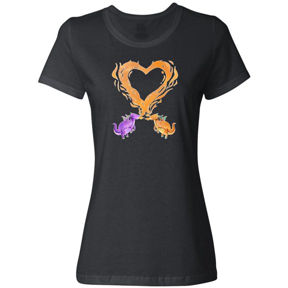 Inktastic Fire Heart Dragons Women's T-Shirt