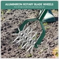 thumbnail image 3 of Rotary Cultivator Garden Tool, Manual Tiller with Durable Aluminum Gears, 57-Inch Long Handle, Hand Tiller for Soil Mixing, Flower Bed Cultivation, Reseeding, and Lawn Care, 3 of 7