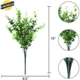 thumbnail image 3 of 10 Bundles Artificial Fake Flowers, Faux Outdoor Plastic Plants UV Resistant Shrubs Outside Indoor Decorations, 3 of 6