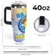 thumbnail image 2 of Funnel FgteeV Car Cup Tumbler with Handle & Straw 40Oz Cupholder Water Bottle Insulated Stainless Steel Cup, 2 of 8