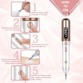 thumbnail image 4 of Équipement de Beauté Portable avec Usage à la Maison, Recharge USB, 30 Remplaçables, 9 Niveaux Réglables, Or, 4 of 5