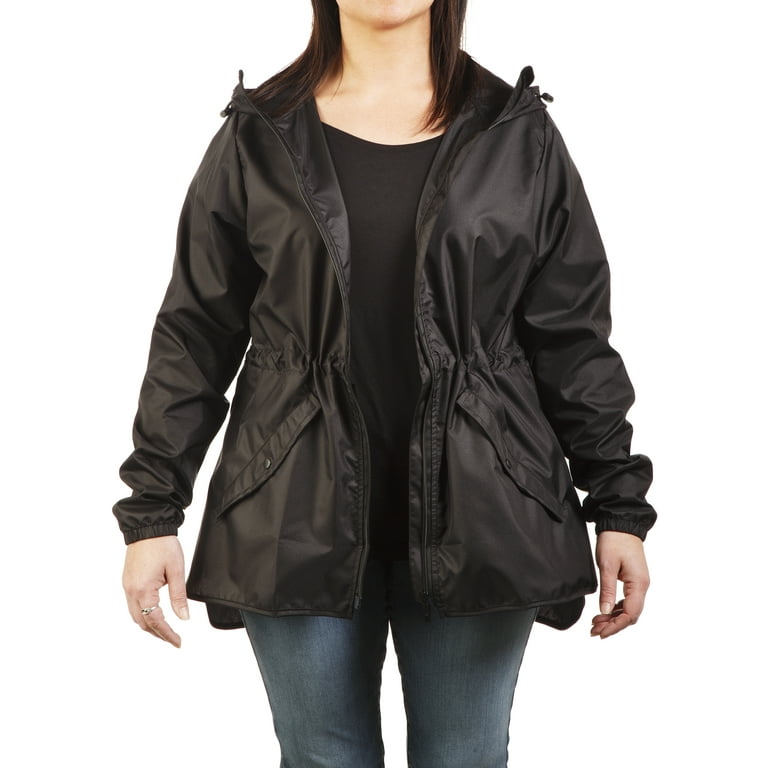 Totes Women's Rain Jacket Black - Walmart.com Totes Women's Rain Jacket Black - Walmart.com