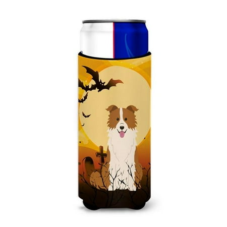 

Halloween Border Collie Red & White Michelob Ultra Hugger for Slim Cans