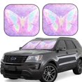 thumbnail image 1 of Fotbe Purple Sparkling Butterfly Juego de 2 Piezas de Parasoles para Parabrisas | Bloqueador Solar para Auto | Accesorios Plegables para Protección Solar Interior-Small, 1 of 6