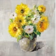 thumbnail image 2 of Art.com Sunflower Still Life I on Gray Stretched Canvas Print Wall Art by Danhui Nai, 30" x 30", 2 of 4