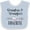 Blue and White, variant on Inktastic Grandma and Grandpas Favorite Heart Grandchild Boys or Girls Baby Bib
