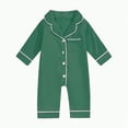 thumbnail image 2 of Kogui Baby Romper Long Sleeve Baby Boy Clothes Striped Baby Boy Fall Outfits Long Sleeve Newborn Boy Romper Infant Winter Bodysuit Jumpsuit 0 3 6 9 12 18 24 Months (Green,6-12 Months), 2 of 4