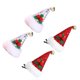 thumbnail image 3 of 4pcs Santa sombrero de pelo clips de cabello lentejuelas horquillas con clips de pelo de fiesta (color al azar), 3 of 6