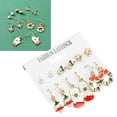 thumbnail image 4 of Christmas Tree Earrings, Christmas Earrings Set Exquisite Workmanship Practical Fashionable  For Daily, 4 of 8
