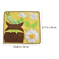 thumbnail image 3 of Shisuyan Snuffle Mat Yellow 1Pcs 19.7X17.7X0.8In, 3 of 8