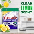 thumbnail image 3 of Cascade Platinum Plus Clean Lemon Scent Dishwasher Detergent ActionPacs 52 ct, 3 of 5