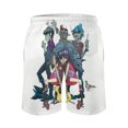 thumbnail image 3 of Gorillaz Men's Swim Trunks Board Shorts Drawstring Elastic Waist Quick Dry Swimsuits Beach Shorts with Pockets XL, 3 of 8