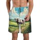 thumbnail image 1 of Fotbe Prairie Pasture Cow Trajes de Baño Estampados para Hombre, Shorts de Verano de Secado Rápido, Ropa de Playa, Bañadores-Large, 1 of 6