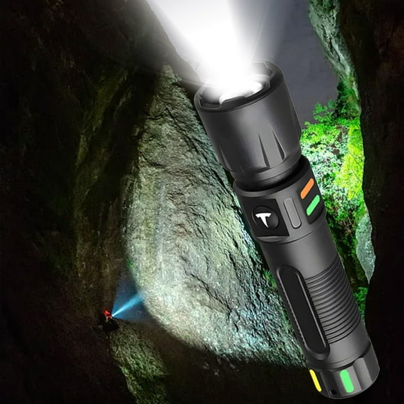 Summer Savings Clearance! Multi-Functional Mini Flashlight for Outdoors, Rechargeable, Long-Lasting with Three Light Modes, Strong Brightness, Portable for Hiking, Camping, Emergency, and Patrolling