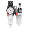 thumbnail image 1 of Oil Water Separator, G1/4in AFC2000 Oil Water Separator Air Compressor Filter Regulator Water Trap, 1 of 8
