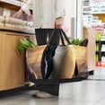 thumbnail image 6 of Penguin Large Capacity Oxford Cloth Picnic Basket Reusable Laundry Bag Easter Basket Foldable Box, 6 of 7