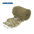 thumbnail image 2 of Uxcell 4" Wide 3 Yard Lace Ribbon Floral Pattern Dark Grey Lace Trim Ribbon for Sewing Making, 2 of 4