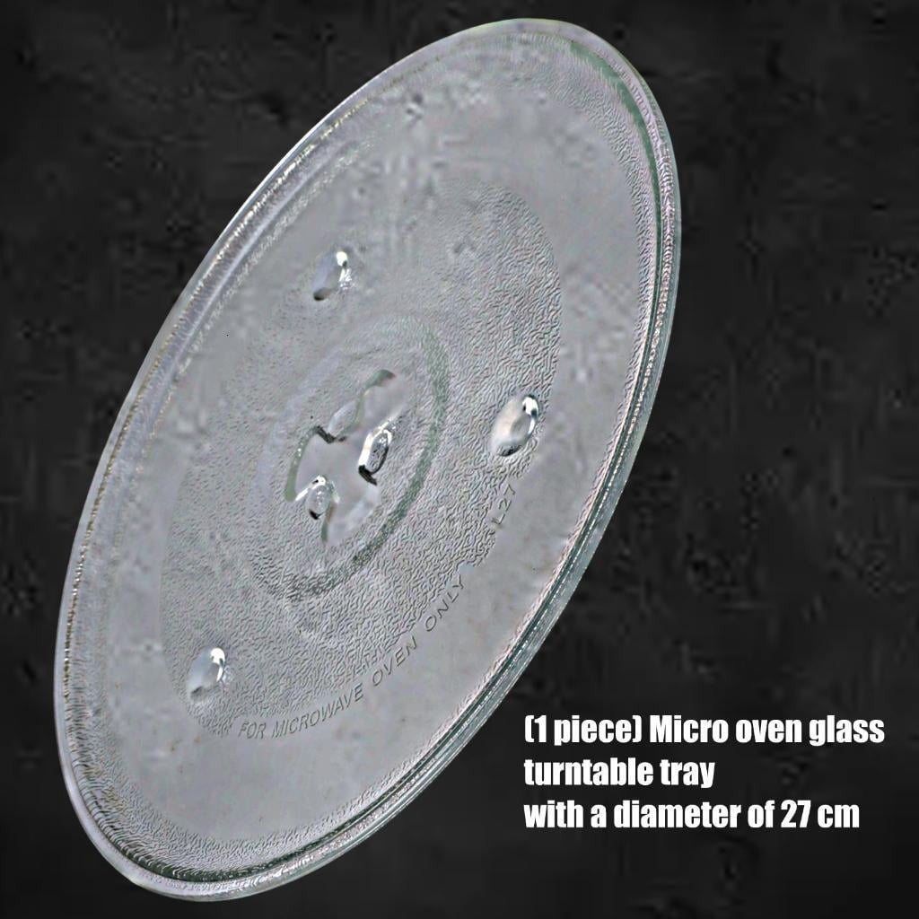 27cm Microwave Glass Turntable Tray Dishwasher Safe Replacement Plate for Microwave Accessories