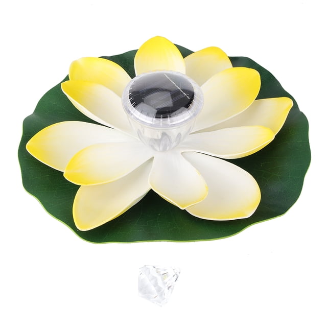 Luces solares flotantes para piscina y estanque de flores de loto que cambian de color