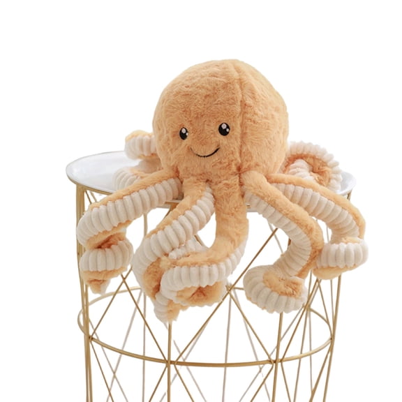 BESTSKY 2026 New Octopus Plush Octopus Stuffed Toy Funny Stuff Room Decoration Weighted Stuffed Animals,For Home,Gift,Orange 18Cm