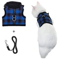 thumbnail image 5 of PUPTECK Adjustable Cat Harness with Leash, Checkered Frills Soft Mesh cat Vest Harness Puppy Padded Pet Harnesses for Small Medium Large Cats, 5 of 8