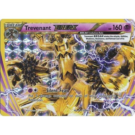 Pokemon Xy Breakpoint Trevenant Break 66122 Break Rare New Nm