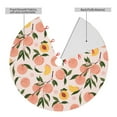 thumbnail image 2 of Yiaed Peach With Leaves1 Print Christmas Tree Skirt , Tree SkirtsTree Mat for Christmas Winter Holiday Indoor Decorations-48", 2 of 7