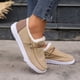 thumbnail image 3 of Zapatos de mujer de talla grande con relleno de algodón, de otoño e invierno, de estilo europeo y americano, con punta redonda, cordones, forro polar, cálidos y peludos, 3 of 5
