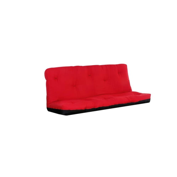 Acme Furniture Nabila Full Futon Mattress, 8"H, Red & Black (02812)