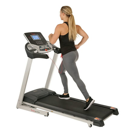 Sunny Health & Fitness Energy Motorized Incline Treadmill, Portable Folding Home Exercise Machine, Walking, Running, SF-T7724
