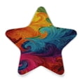 thumbnail image 2 of Star Night Light Auto On/Off Plug-in Wall Light with Light Sensor Warm White LED for Home Party Vibrant Colorful Tie-dye Pattern, 2 of 6
