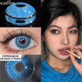 thumbnail image 3 of EYESHARE Nuevo 1 Par De Lentes De Contacto De Color De Uso Anual Para Los Ojos Natural Marrón Belleza Moda Azules Verdes, 3 of 4