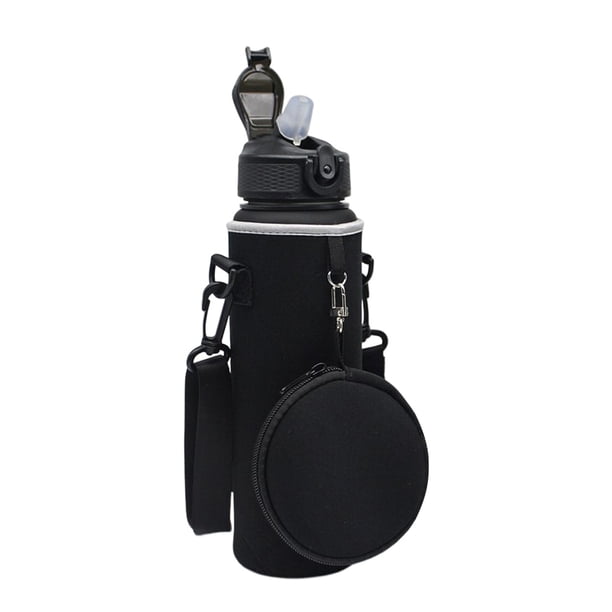 Funda Antideslizante para Botella 1000 ML Funda para Botella Deportiva 1000 ML para (negro)