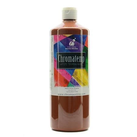 UPC: 0804551998461 | ChromaTemp Artists  Tempera Paint brown  32 oz. (pack of 2)